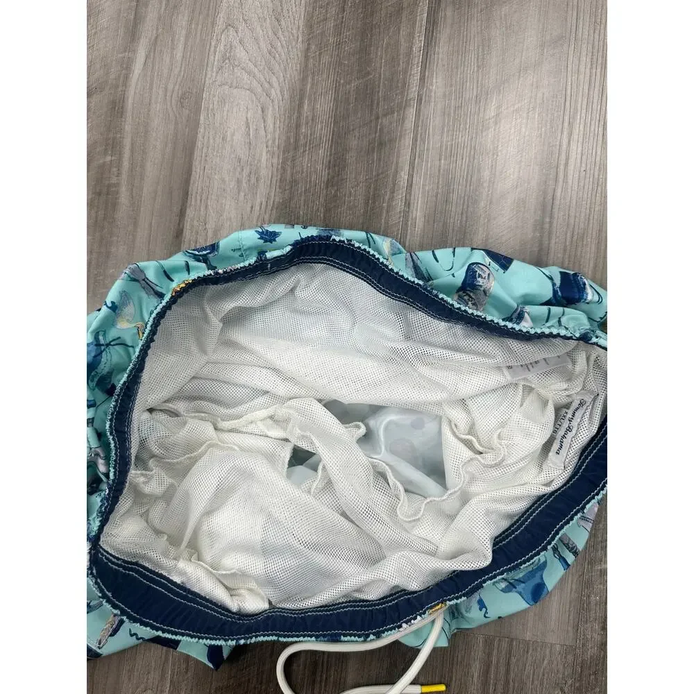 Tommy Bahama Aloha Cocktail Bar Swim Trunks Mint Green — Size 2XL